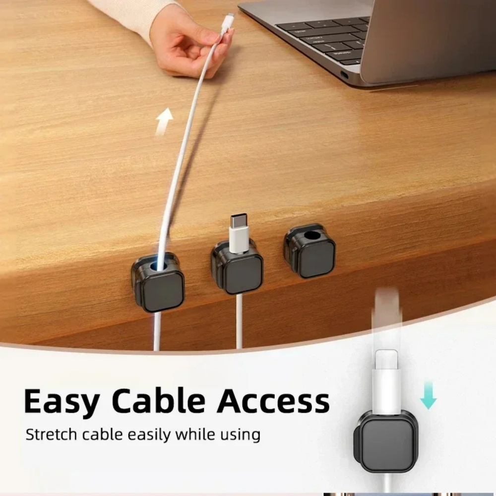 Wall Anchor Plastic - Magnetic Cable Holder Data Cord Collator
