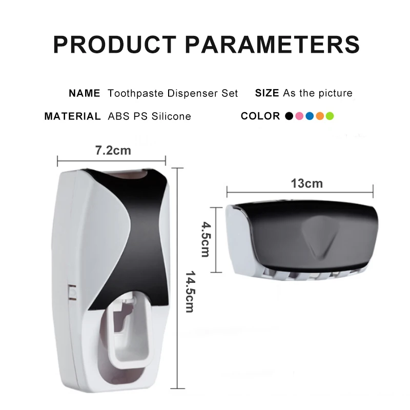 Automatic Toothpaste Dispenser - đánh giá và giá Wall Anchor Plastic
