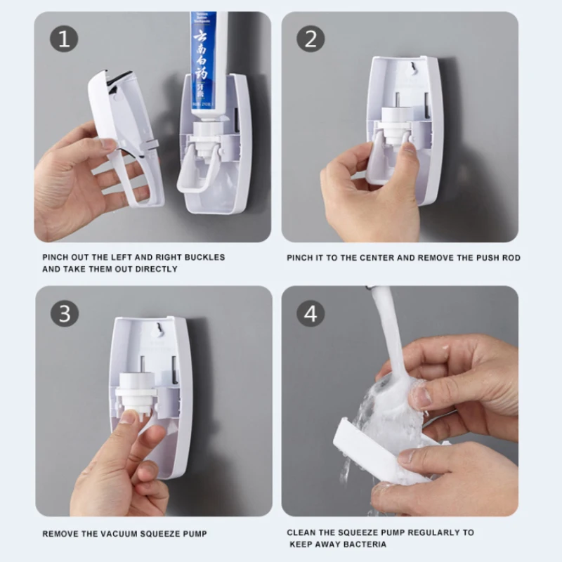 Automatic Toothpaste Dispenser - đánh giá và giá Wall Anchor Plastic