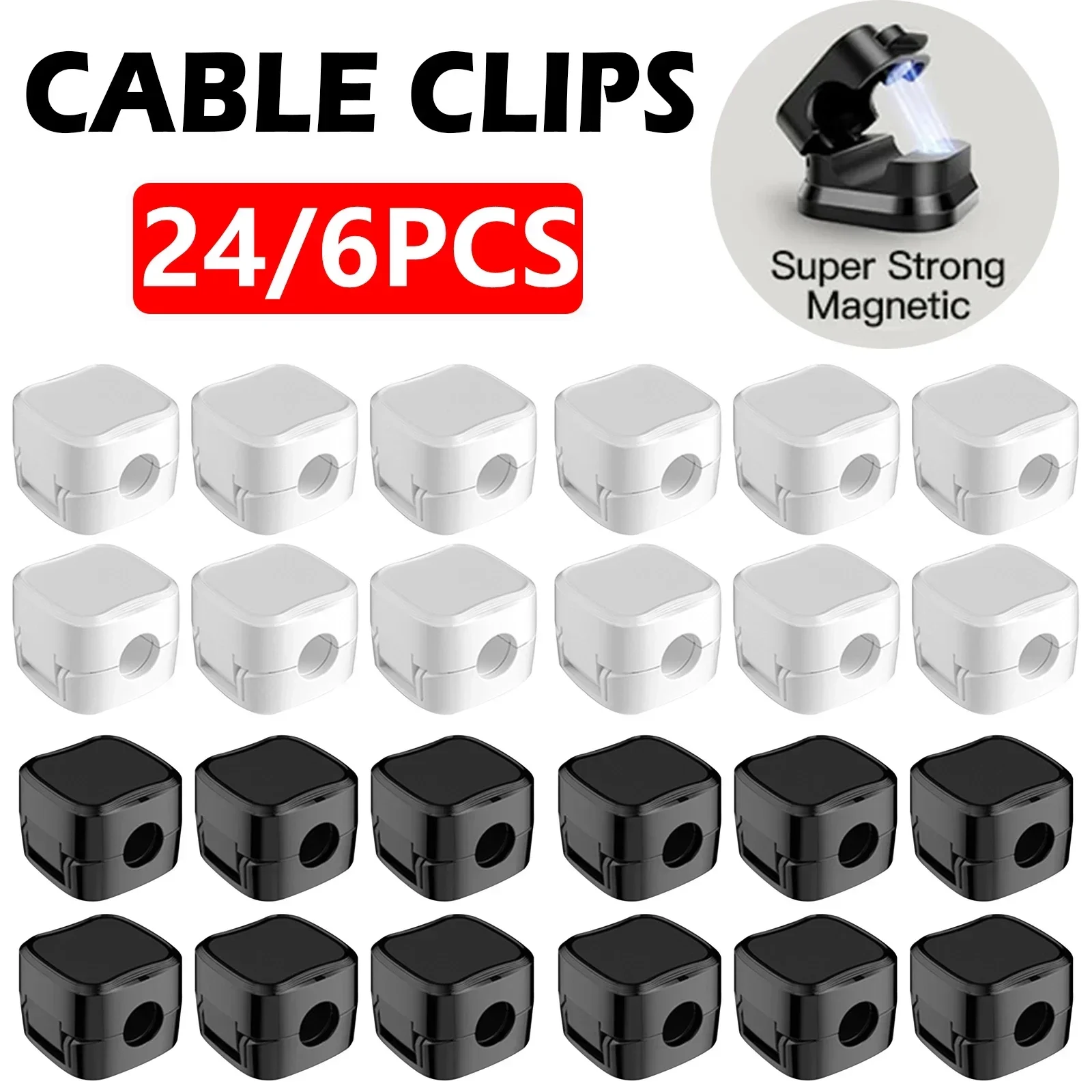 6/12/24PCS Magnetic Cable Orga - đánh giá và giá Wall Anchor Plastic