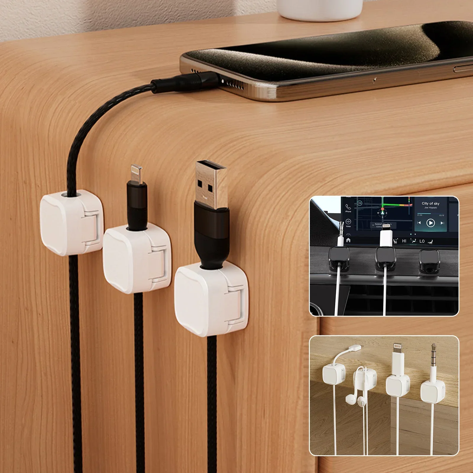 6/12/24PCS Magnetic Cable Orga - đánh giá và giá Wall Anchor Plastic